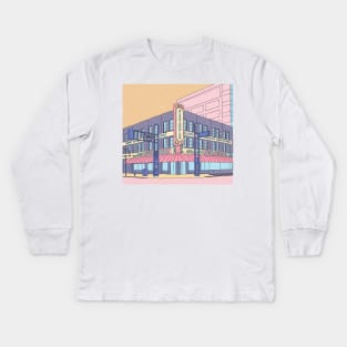 North Center Street - Reno, USA Kids Long Sleeve T-Shirt